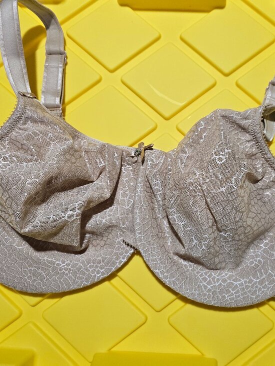 Chantelle Other - Chantelle 1891 Ultra Lace Bra 34GG 34J Nude Beige Unlined Underwire NWT NEW